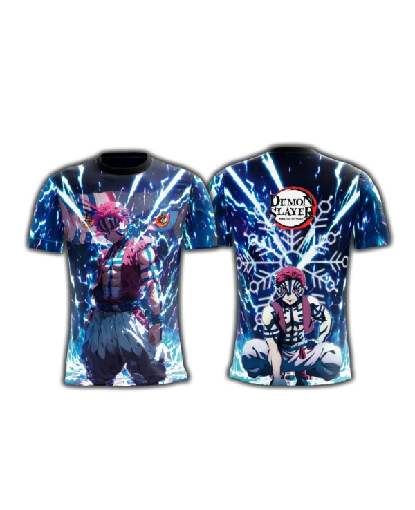 Camisa Camiseta Akaza Demon Slayer - Proteção UV - Image 4