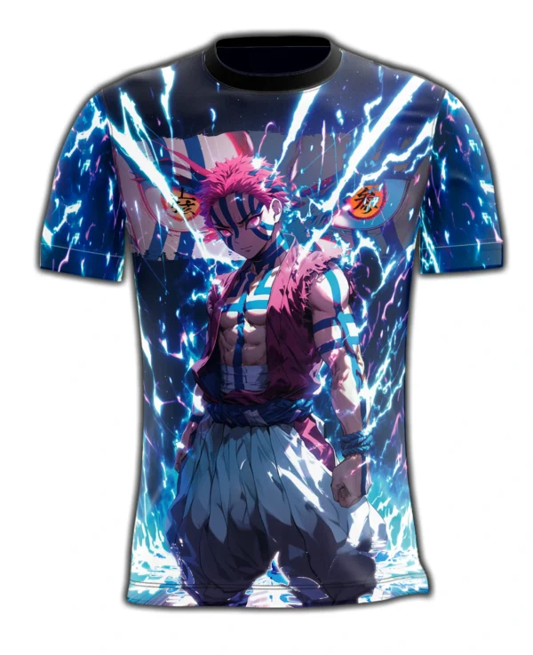 Camisa Camiseta Akaza Demon Slayer - Proteção UV - Image 3