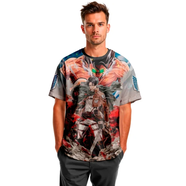 Camisa Camiseta  Levi Attack On Titan - Proteção UV - Image 2
